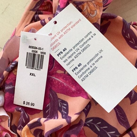 OLD NAVY NWT RUFFLE TRIMMED TRIANGLE STRING BIKINI SWIM TOP FOR WOMEN XXL - Picture 5 of 6